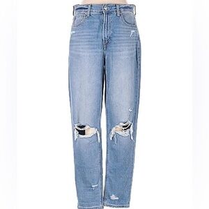 American Eagle Outfitters Light Blue Distressed Boyfriend Jeans